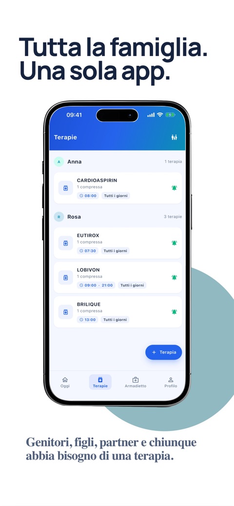 Tutta la famiglia in una sola app: le terapie di Anna e di Rosa